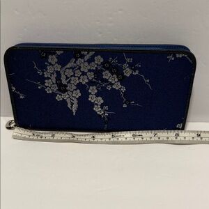 Floral Blue Wallet